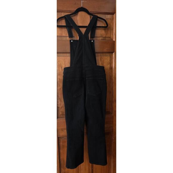 GAP 1969 Edgy Black Denim Overalls Women's SZ 27 (S/XS) Granola girl Gorpcore - Picture 2 of 6